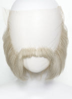 Handmade HD Lace Realistic Blonde Mixed Brown Hulihee Beard and Moustache Facial Hair Set MB059