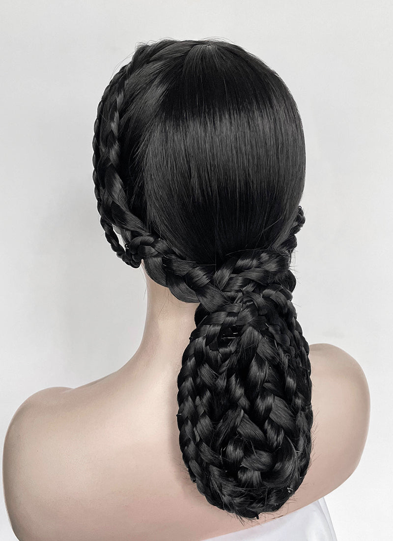 Wednesday Addams Gala Black Braided Synthetic Hair Wig NS2003