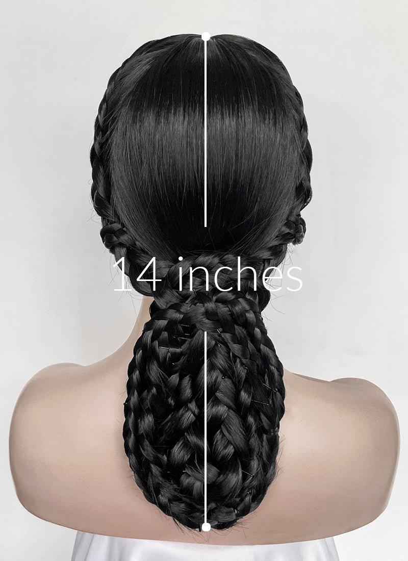Wednesday Addams Gala Black Braided Synthetic Hair Wig NS2003