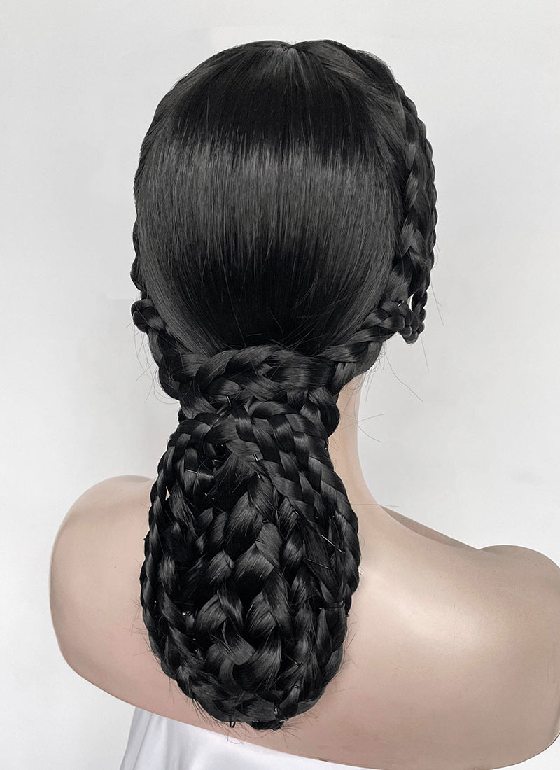 Wednesday Addams Gala Black Braided Synthetic Hair Wig NS2003