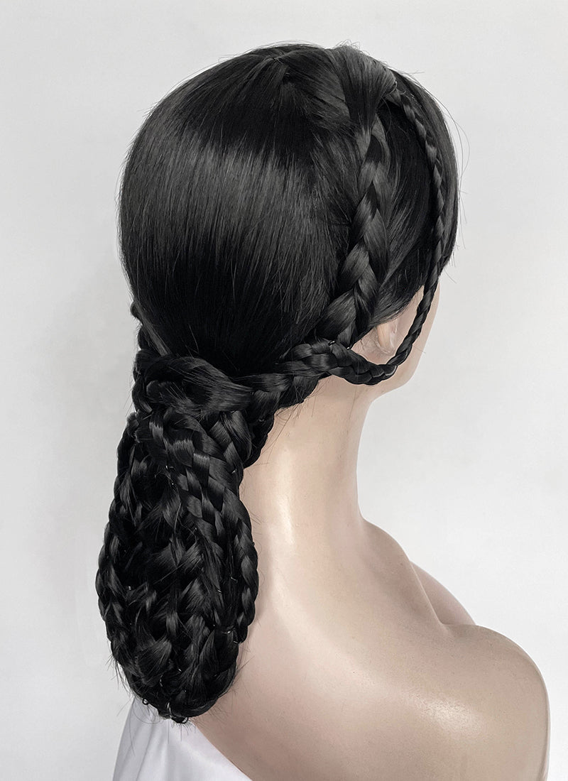Wednesday Addams Gala Black Braided Synthetic Hair Wig NS2003