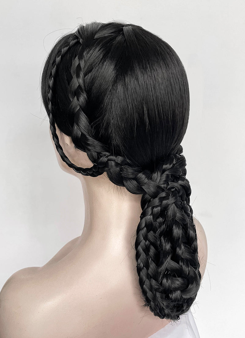 Wednesday Addams Gala Black Braided Synthetic Hair Wig NS2003