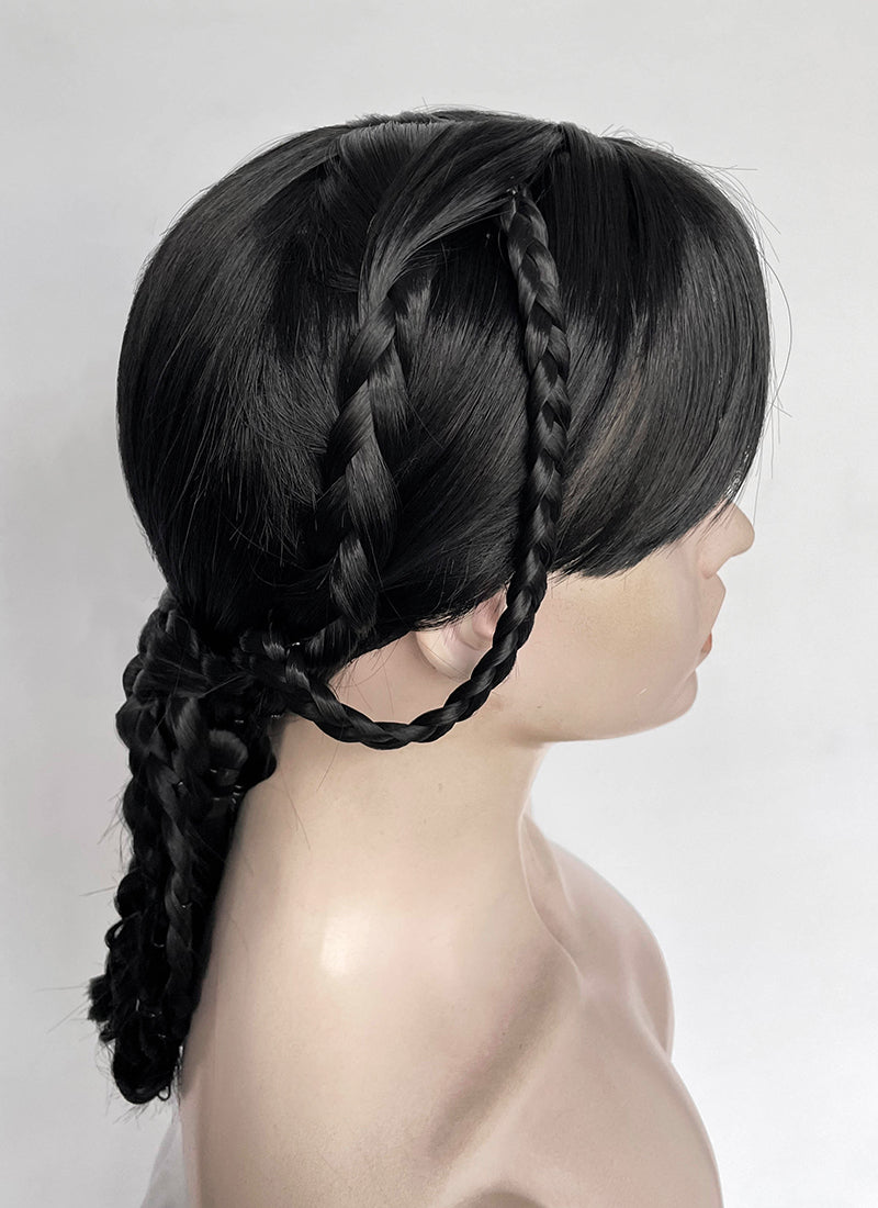 Wednesday Addams Gala Black Braided Synthetic Hair Wig NS2003