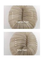 Light Ash Blonde Straight Bob Synthetic Wig NS254