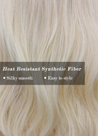 Blonde With Brown Roots Wavy Synthetic Wig NS381
