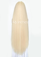 Blonde Yaki Straight Synthetic Hair Wig NS433