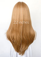 Golden Blonde Straight Synthetic Hair Wig NS530