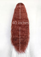Auburn Curly Synthetic Hair Wig NS621