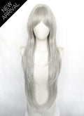 Silver Grey Straight Synthetic Hair Wig NS624