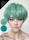 KPop Demon Hunters Saja Boys Baby Green Straight Synthetic Hair Wig TB1761
