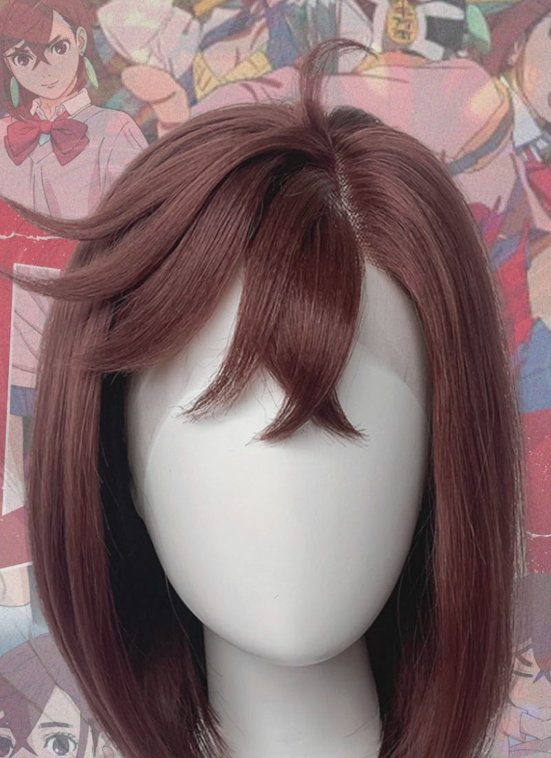 DAN DA DAN Momo Ayase Brunette Straight Bobo Lace Front Synthetic Wig LF6139