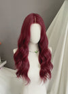 Burgundy Red Wavy Lace Front Synthetic Hair Wig LF3353