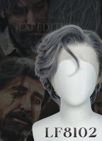 Clair Obscur: Expedition 33 Renoir Charcoal Grey Wavy Lace Front Synthetic Men's Wig LF8102