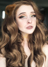 Chestnut Brown Wavy Lace Front Synthetic Wig LF109 - Wig Is Fashion Australia