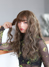 Brunette Mixed Blonde Wavy Synthetic Wig NS034 - Wig Is Fashion Australia