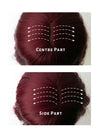 Dark Burgundy  Wavy Bob Synthetic Wig NS111