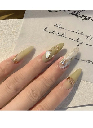 Almond Press-On Nails FN054