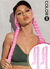 30" Festival Elastic Band Braid Synthetic Hair Ponytail Extension FP071