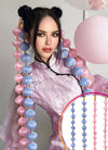35" Festival Elastic Band Bubble Braid Synthetic Hair Ponytail Extension FP077