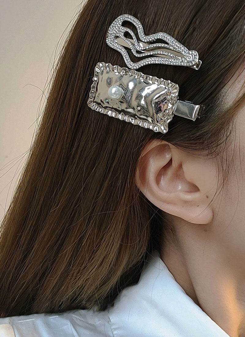 Rhinestone Decor Hair Clip