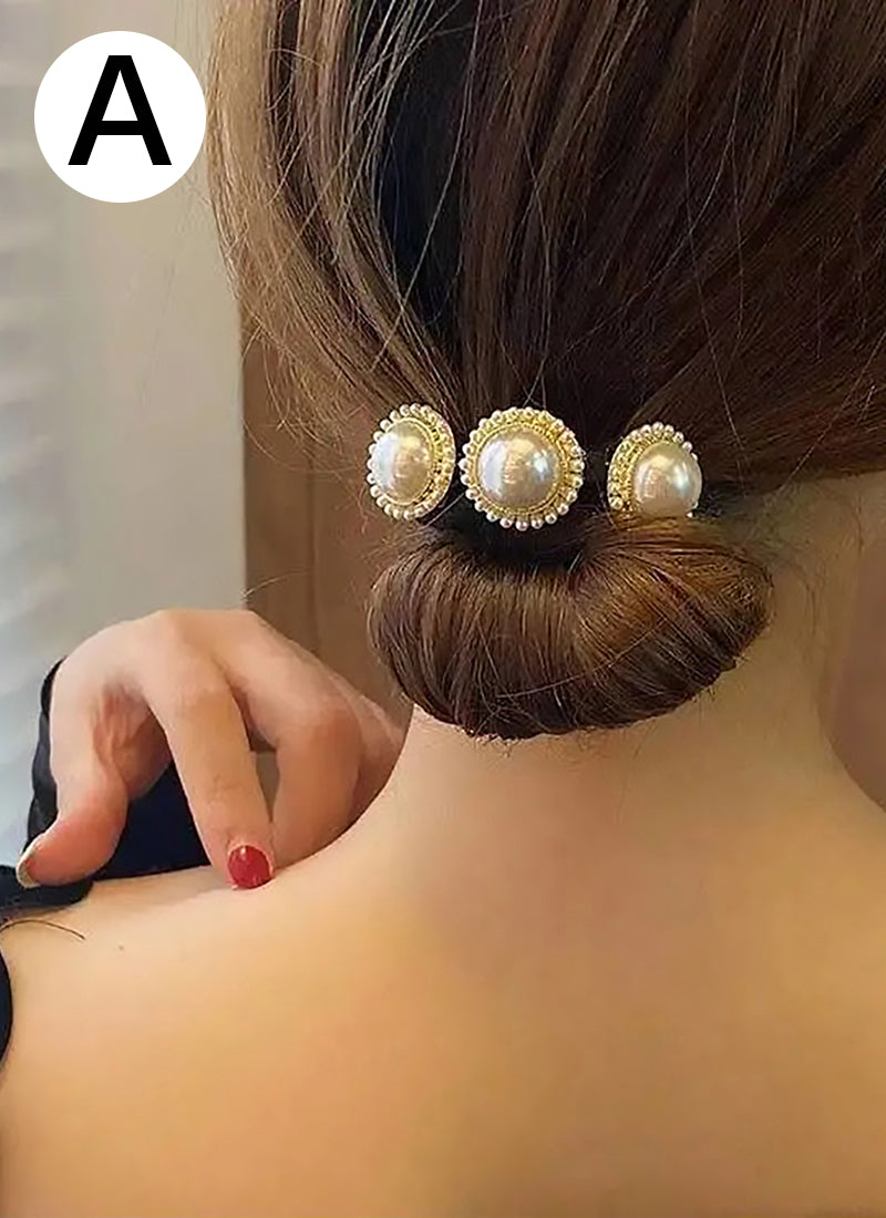 Faux Pearl Hair Tie