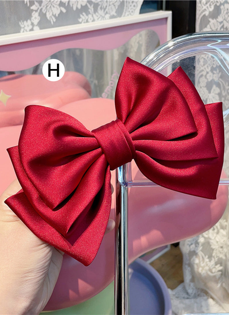 Barbie Bow Knot Satin Hair Clip FS062