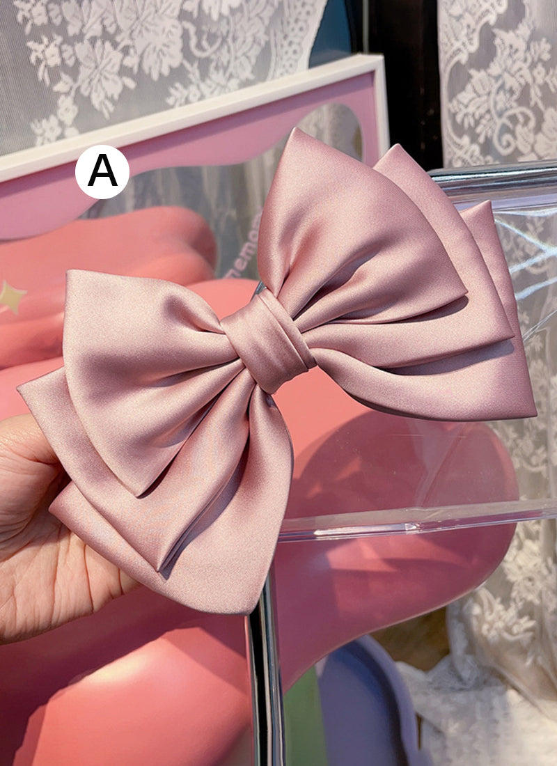 Barbie Bow Knot Satin Hair Clip FS062