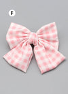 Barbie Plaid Hair Bow Knot Clip FS075