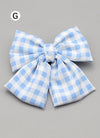 Barbie Plaid Hair Bow Knot Clip FS075