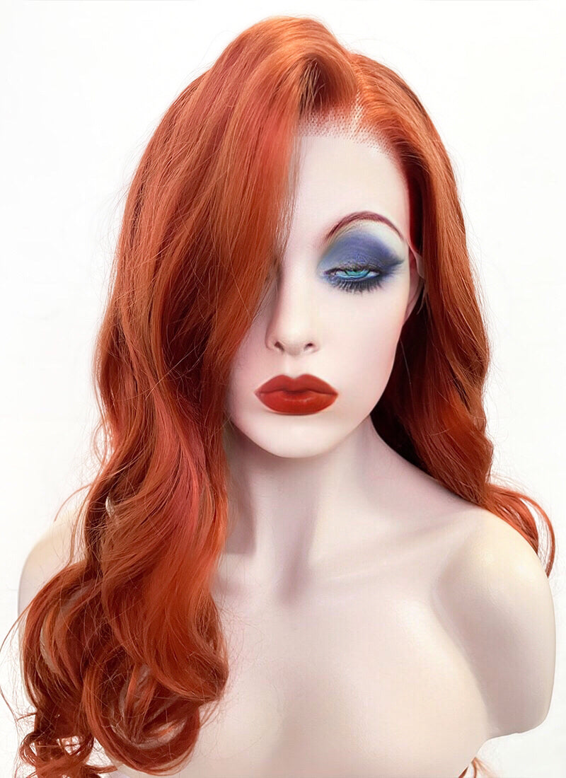 Disney Jessica Rabbit Ginger Wavy Lace Front Synthetic Wig LC735