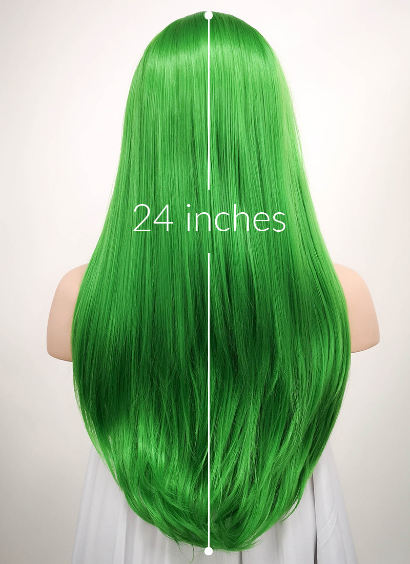 Straight Green Lace Front Synthetic Wig LF031 - Wig Is Fashion Australia