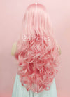 Pastel Pink Wavy Lace Front Synthetic Wig LF084 - Wig Is Fashion Australia