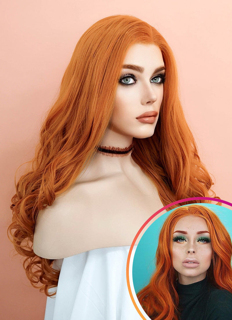 Ginger Wavy Lace Front Synthetic Wig LW085E