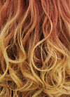 Light Auburn Yellow Blonde Ombre Wavy Lace Front Synthetic Wig LF085H - Wig Is Fashion Australia