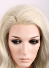 Wavy Light Ash Blonde Lace Front Synthetic Wig LF101 - Wig Is Fashion Australia