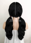 Stranger things Suzie Bingham Black Wavy Lace Front Synthetic Wig LF110A