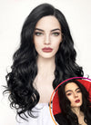 Wavy Black Lace Front Synthetic Wig LF110