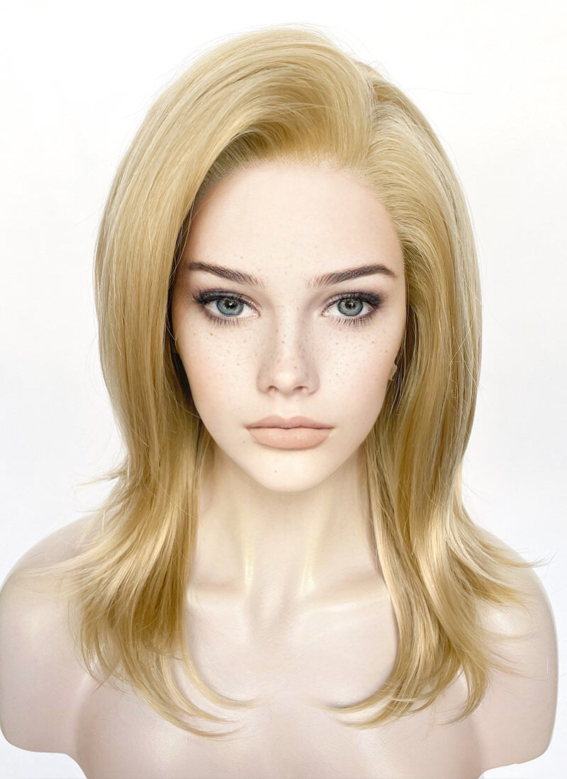 Golden Blonde Straight Lace Front Synthetic Wig LF1320