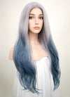 Pastel Two Tone Grey Wavy Lace Front Synthetic Wig LF1517