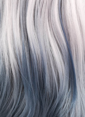 Pastel Two Tone Grey Wavy Lace Front Synthetic Wig LF1517 - Wig Is Fashion Australia