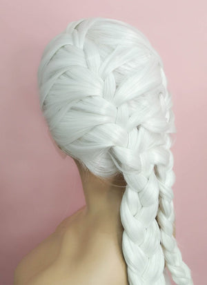 White French Braid Lace Front Synthetic Wig LF2014