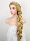 Tangled Rapunzel Blonde Braided Yaki Lace Front Synthetic Wig LF2086