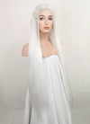 White Braided Yaki Lace Front Synthetic Wig LF2087