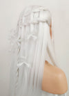 White Braided Yaki Lace Front Synthetic Wig LF2087