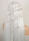 White Braided Yaki Lace Front Synthetic Wig LF2087