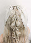 Pastel Ash Blond Braided Lace Front Synthetic Wig LF2101
