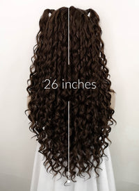 Brunette Braided Lace Front Synthetic Wig LF2104