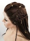 Brunette Braided Lace Front Synthetic Wig LF2114