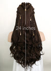 Brunette Braided Lace Front Synthetic Wig LF2114