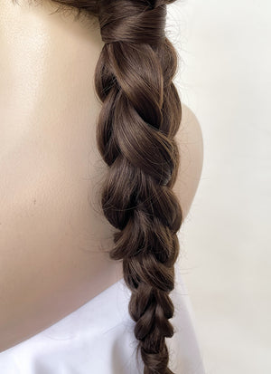 Brunette Braided Lace Front Synthetic Wig LF2139
